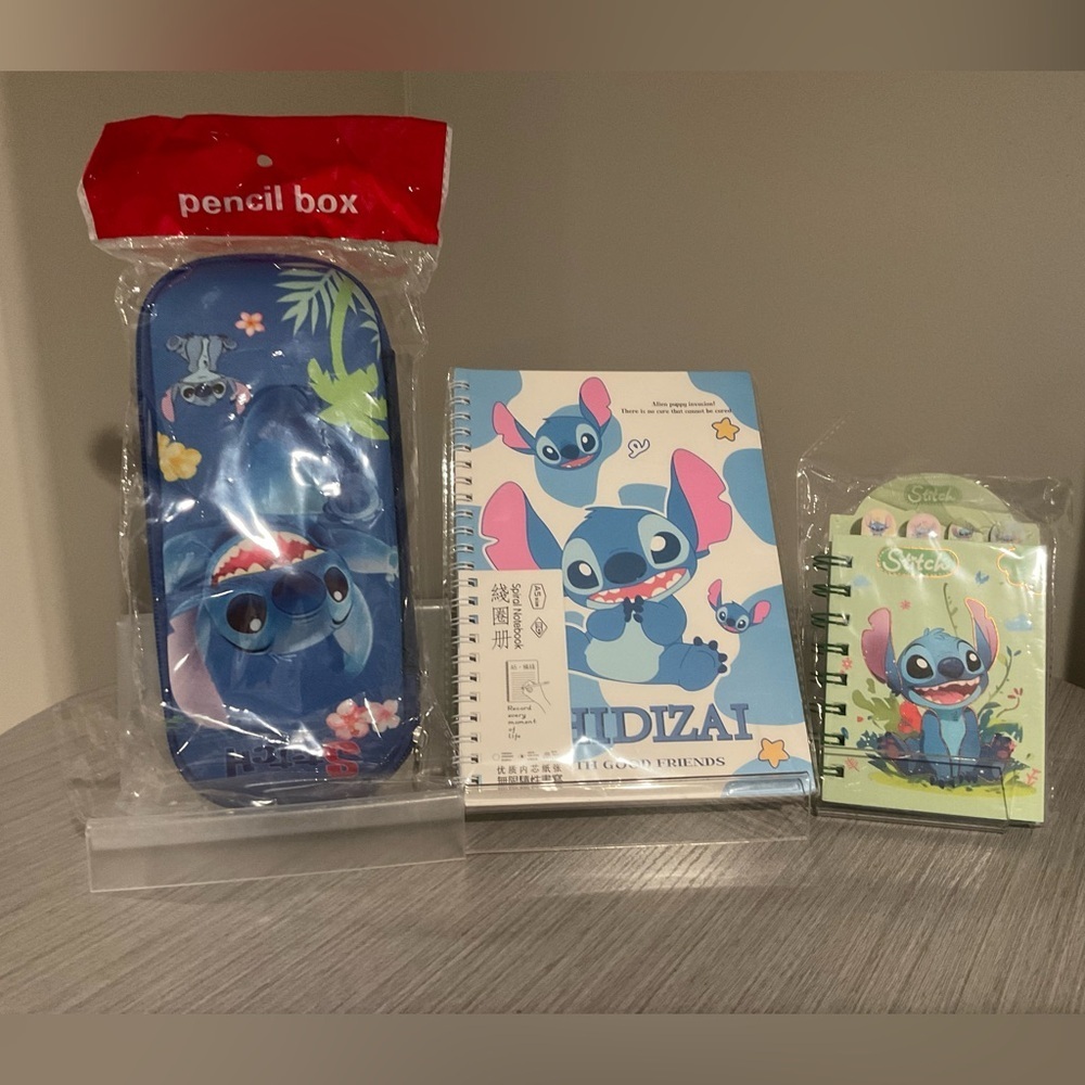 Stitch Kids Pencil Case and Notebooks Set
